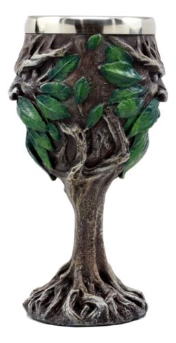 Ebros Gift Ebros Myths & Legends Mysterious Forest Spirit Greenman Deity Wine Goblet Chalice Cup