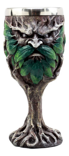 Ebros Gift Ebros Myths & Legends Mysterious Forest Spirit Greenman Deity Wine Goblet Chalice Cup