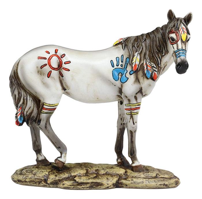 Ebros Gift Ebros Native Indian Tribal Beauty Medicine Spirit Horse Hand Crafted Statue 8"H Decor