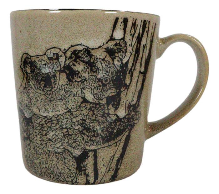 Ebros Gift Ebros Native Wild Koala Bear Mother With Joey Ceramic Coffee Cup Mugs 16oz 1 PC