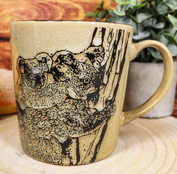 ebros gift Ebros Native Wild Koala Bear Mother With Joey Ceramic Coffee Cup Mugs 16oz 1 PC