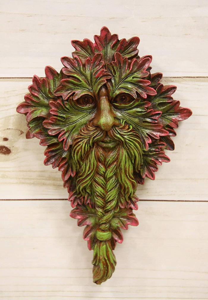 ebros gift Ebros Nature Spirit God Celtic Myrtle Greenman Hanging Wall Decor Plaque 8.5" High