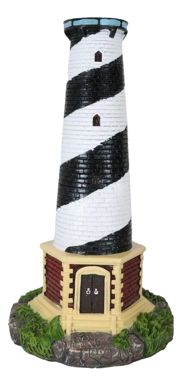 Ebros Gift Ebros Nautical Cape Hatteras Lighthouse Statue 20.5" Tall With Solar Lantern LED