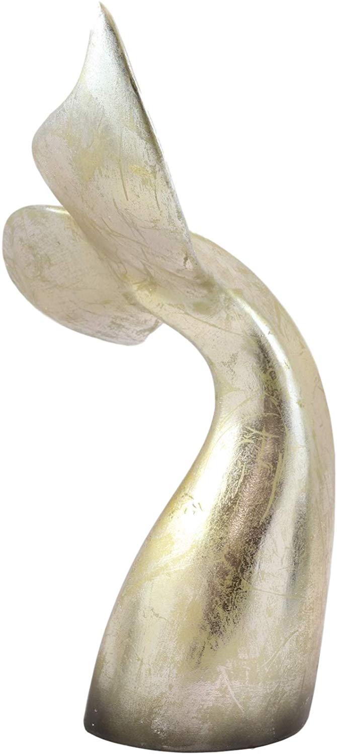 Ebros Gift Ebros Nautical Coastal Marine Large Baleen Humpback Whale Tail Museum Gallery Design Statue 16.25" H In Rustic Gold Antique Finish Sea Life Decorative Office Library Shelf Desktop Decor Figurines