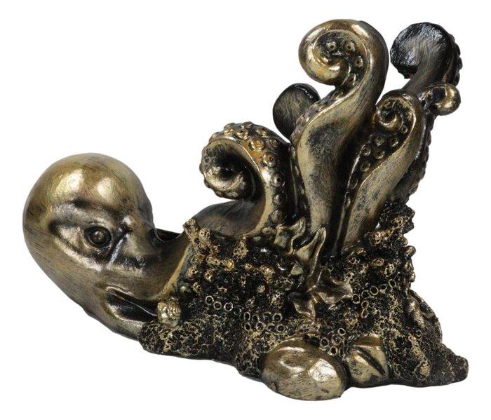 Ebros Gift Ebros Nautical Deep Ocean Octopus Wine Holder Cephalopod Giant Creature Kraken Wine Caddy Figurine 11"Long