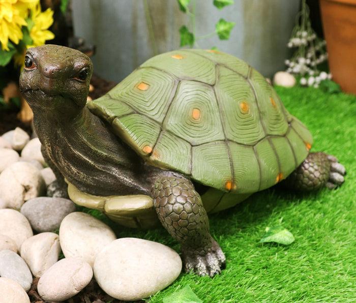 ebros gift Ebros Nautical Marine Realistic Green Tortoise With Head Raised Statue 16.5"L