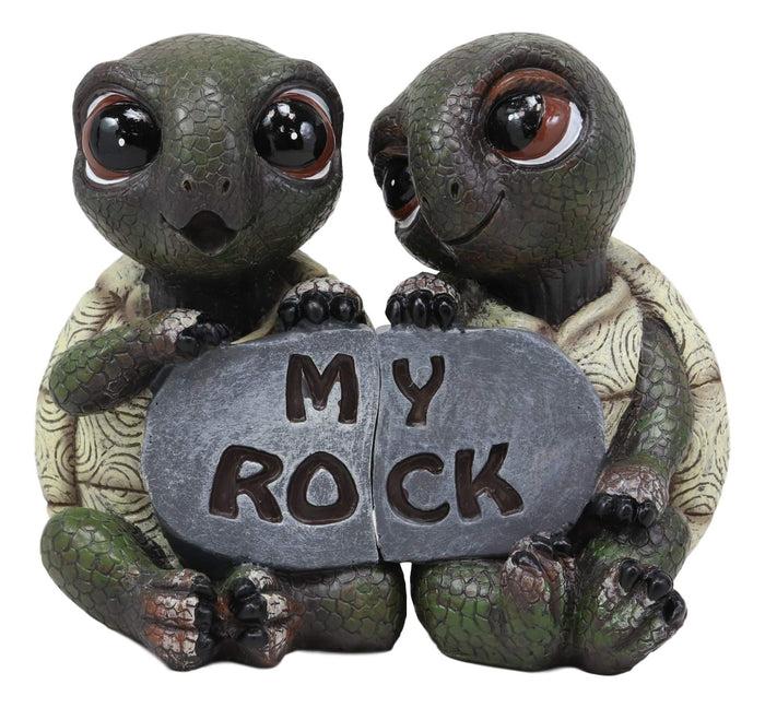Ebros Gift Ebros Nautical 'My Rock' Loving Romantic Turtle Couple Figurines 2 Parts Set