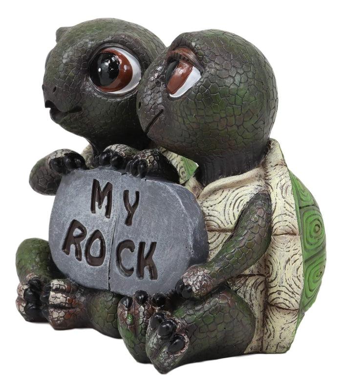 Ebros Gift Ebros Nautical 'My Rock' Loving Romantic Turtle Couple Figurines 2 Parts Set