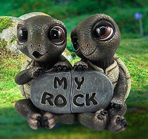 ebros gift Ebros Nautical 'My Rock' Loving Romantic Turtle Couple Figurines 2 Parts Set
