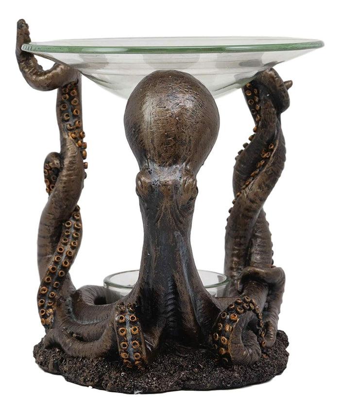 Ebros Gift Ebros Nautical Ocean Marine Octopus Oil Warmer Or Wax Tart Burner Candle Holder Statue