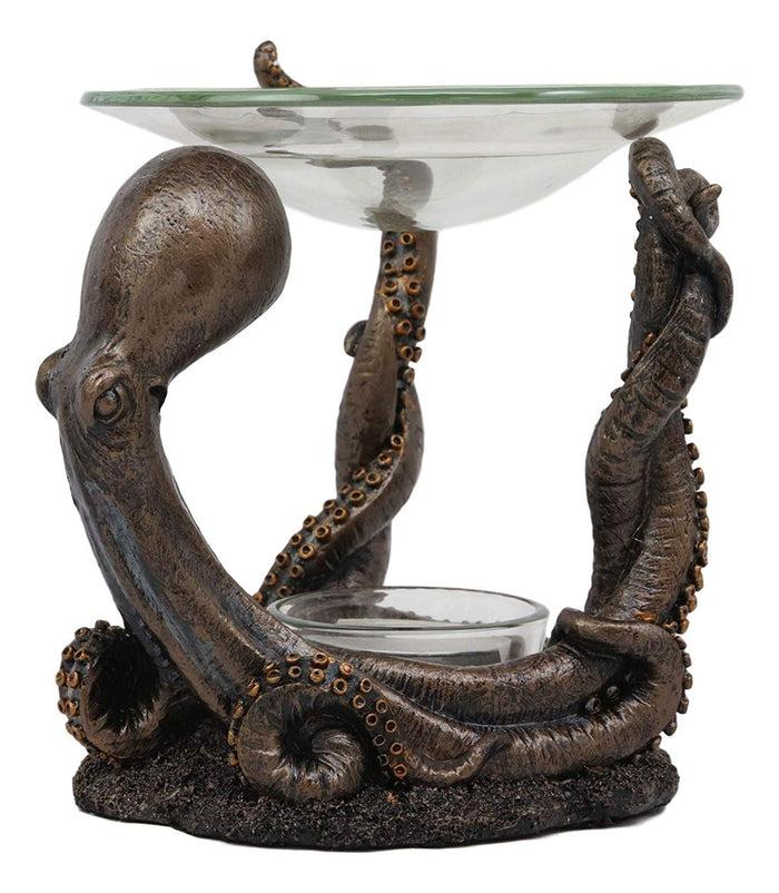 Ebros Gift Ebros Nautical Ocean Marine Octopus Oil Warmer Or Wax Tart Burner Candle Holder Statue