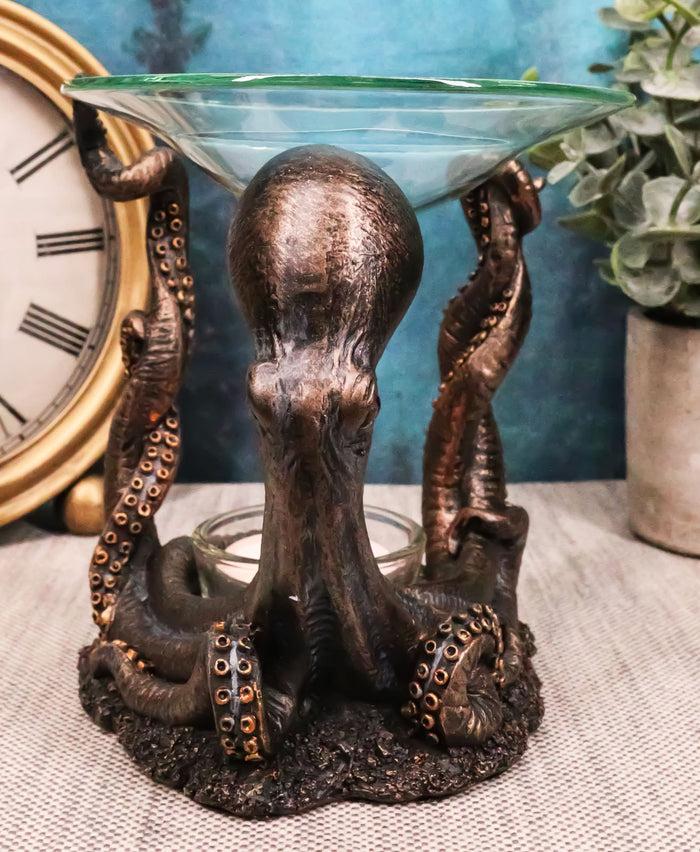 ebros gift Ebros Nautical Ocean Marine Octopus Oil Warmer Or Wax Tart Burner Candle Holder Statue