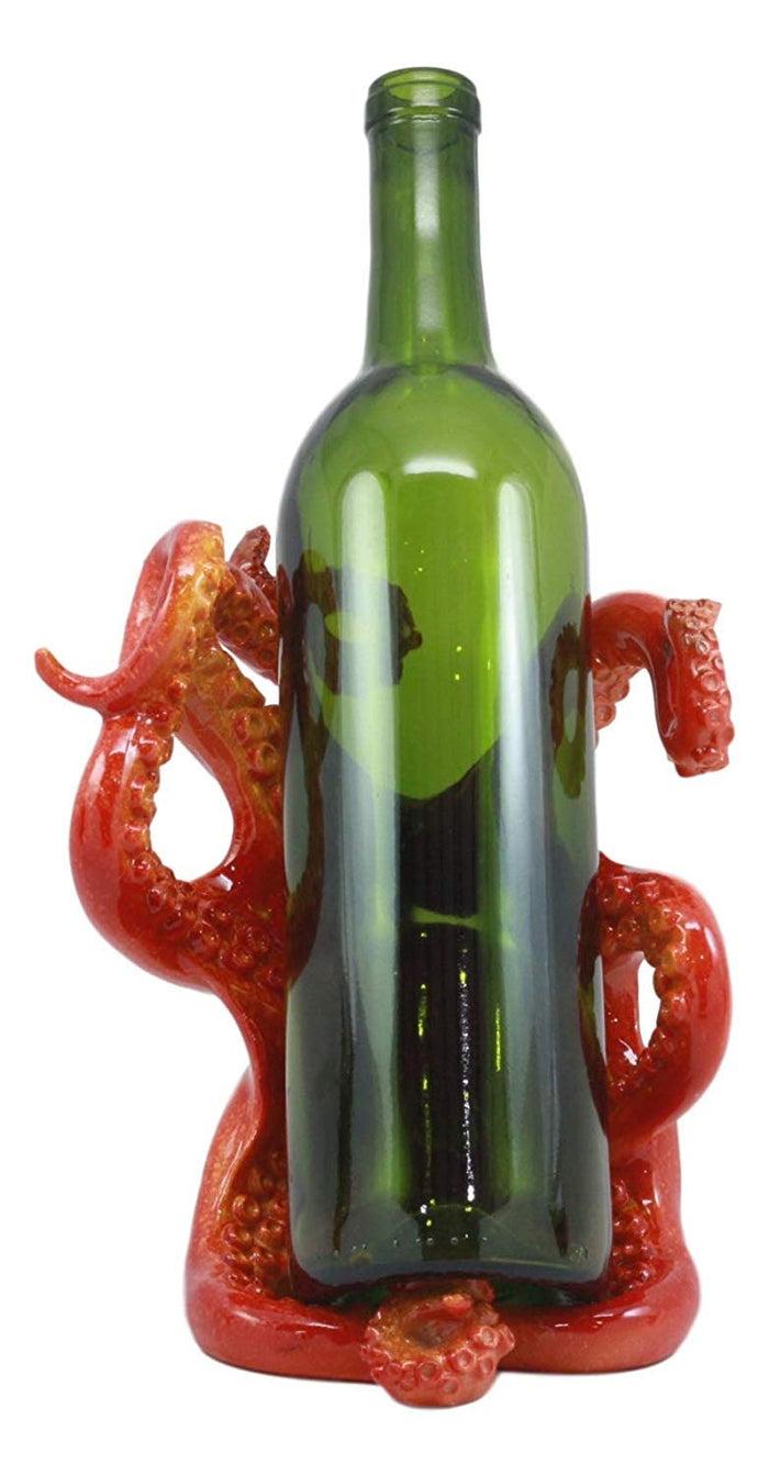 Ebros Gift Ebros Nautical Octopus Wine Holder 8"Wide Cephalopod Giant Creature Kraken Wine Caddy