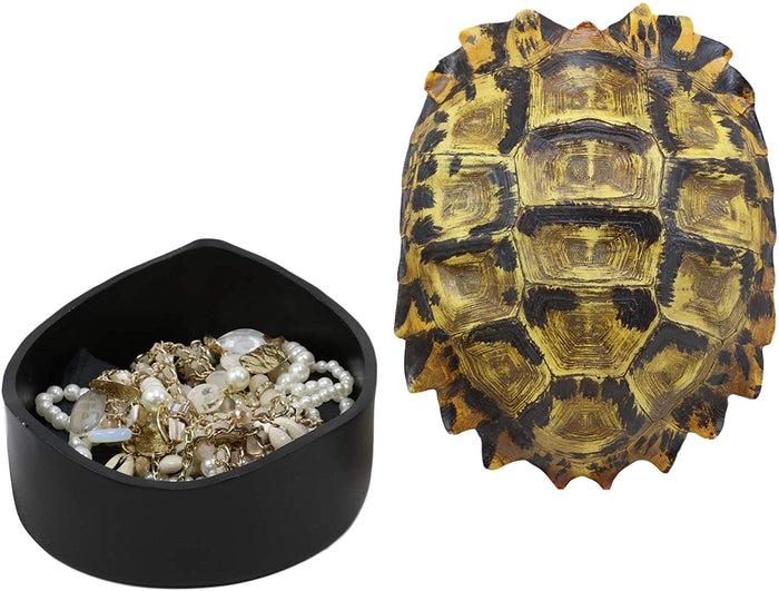 Ebros Gift Ebros Nautical Reptile Realistic Elongated Tortoise Shell Decorative Box Figurine 8"L