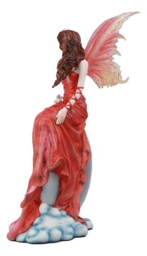 Ebros Gift Ebros Nene Thomas Celestial Cupid Moon Crimson Wedding Fairy In Red Gown Statue