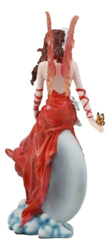 Ebros Gift Ebros Nene Thomas Celestial Cupid Moon Crimson Wedding Fairy In Red Gown Statue