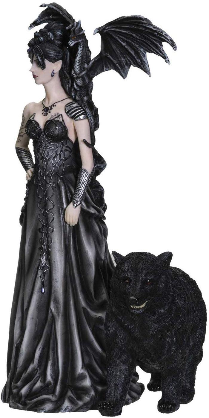 Ebros Gift Ebros Nene Thomas Mistress Of Lycani With Winged Dragon And Bear Figurine Statue