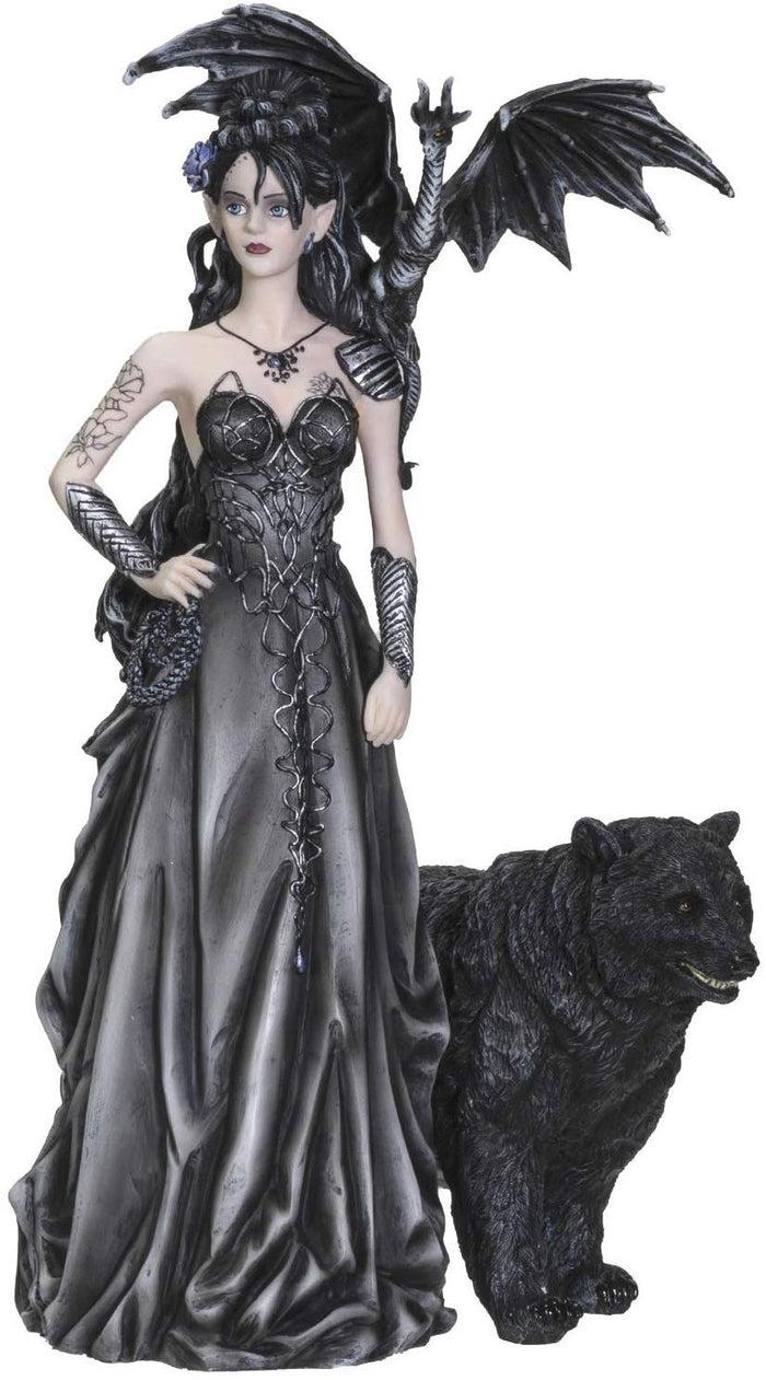 ebros gift Ebros Nene Thomas Mistress of Lycani with Winged Dragon and Bear Figurine Statue