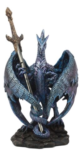 Ebros Gift Ebros Nether Blade Ruth Thompson Dragon Statue With Dragon Letter Opener Blade 9.5" Tall Dragon Blade Series Collection Mythical Fantasy Dragons Decor