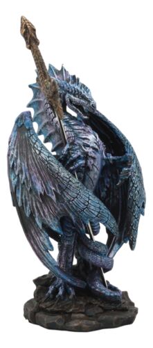 Ebros Gift Ebros Nether Blade Ruth Thompson Dragon Statue With Dragon Letter Opener Blade 9.5" Tall Dragon Blade Series Collection Mythical Fantasy Dragons Decor