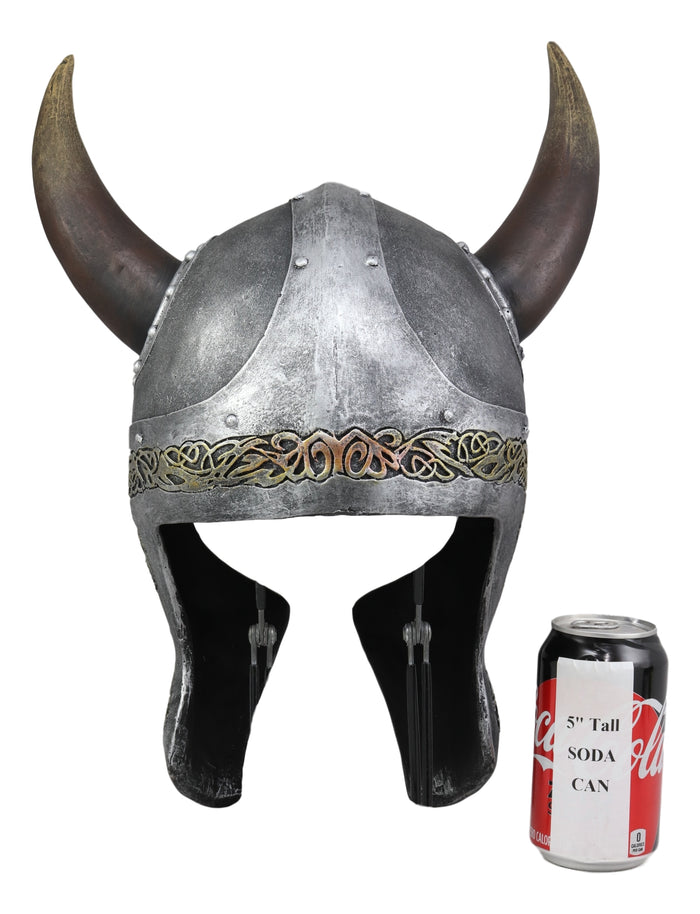 Ebros Gift Ebros Norse Mythology Horned Valhalla Viking Helmet Decor Sculpture 16.25" Tall