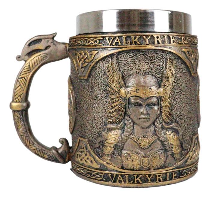 Ebros Gift Ebros Norse Mythology Viking Goddess Valkyrie Coffee Mug 13oz Resin Drink Cup Tankard