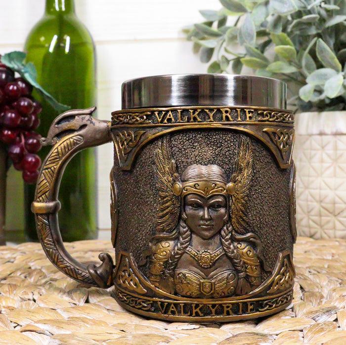ebros gift Ebros Norse Mythology Viking Goddess Valkyrie Coffee Mug 13oz Resin Drink Cup Tankard