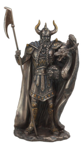 Ebros Gift Ebros Norse Pagan God Loki Carrying Fenrir & Jörmungandr Serpent Statue 11.5"H