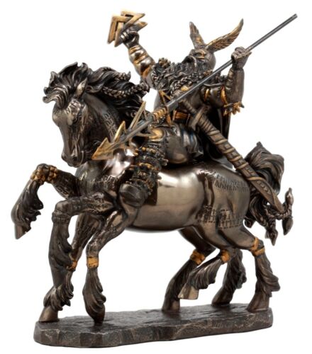 Ebros Gift Ebros Norse Viking God Battle Cry Alfather Odin Riding On Sleipnir To Hel Figurine 9"L