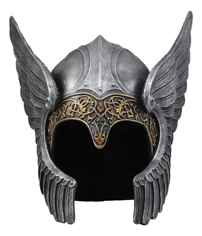 ebros gift Ebros Norse Viking Mythology Poetic Edda Goddess Valkyrie Angelic Helmet Decor Statue
