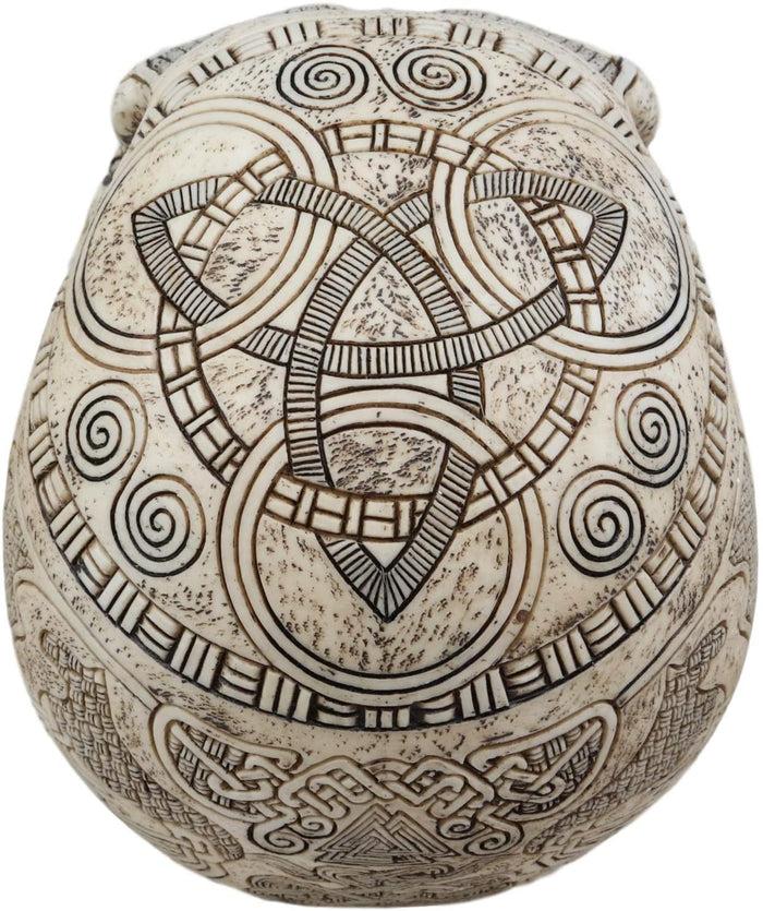 Ebros Gift Ebros Norse Viking Skull Figurine 7 Inch Length Skeleton Head Decor