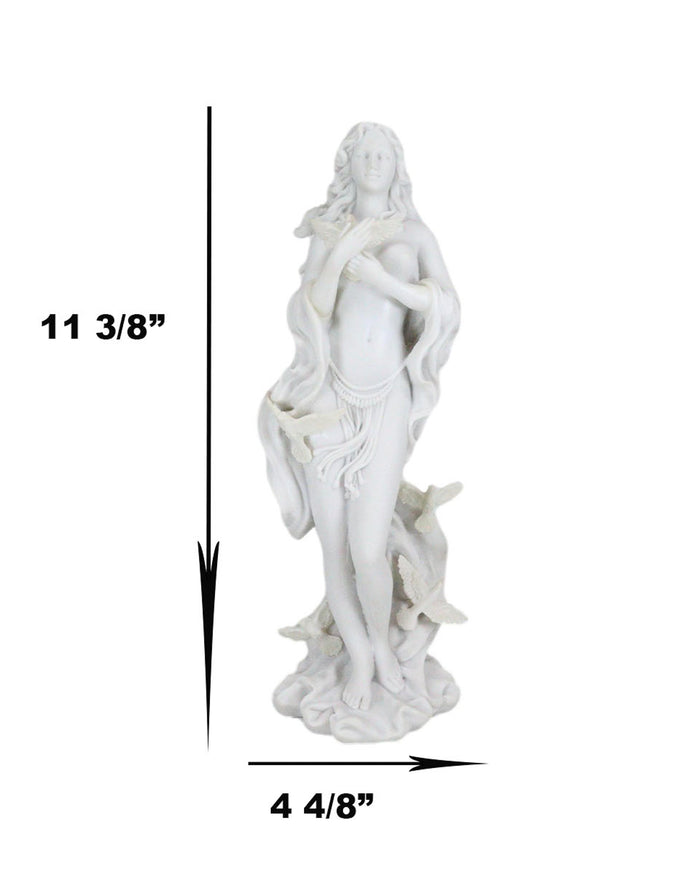 Ebros Gift Ebros Nude Aphrodite With Doves Figurine Greek Goddess Of Beauty And Sex Venus 11.5"H