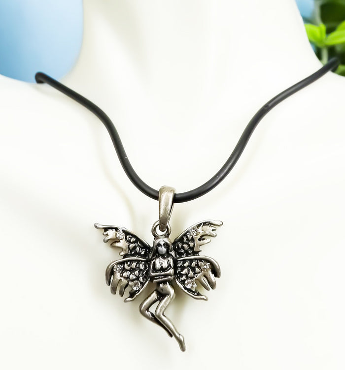 ebros gift Ebros Nude Tribal Butterfly Fairy of Sorrow Nude Necklace Accessory Jewelry