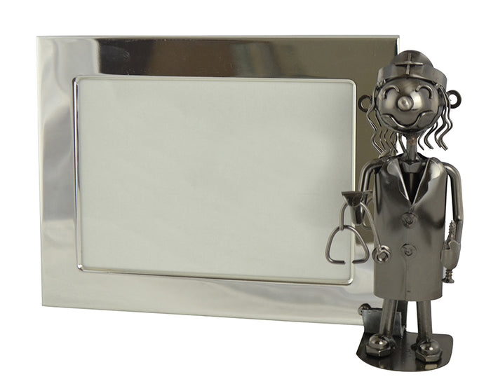 ebros gift Ebros Nurse Practitioner Metal Sculpture 5"X7" Picture Frame Vertical Horizontal