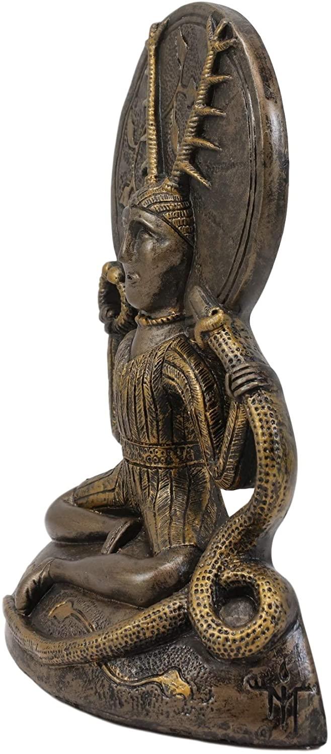 Ebros Gift Ebros Oberon Zell Herne Cernunnos With Deer Antlers And Earth Disc Statue 6.25"H