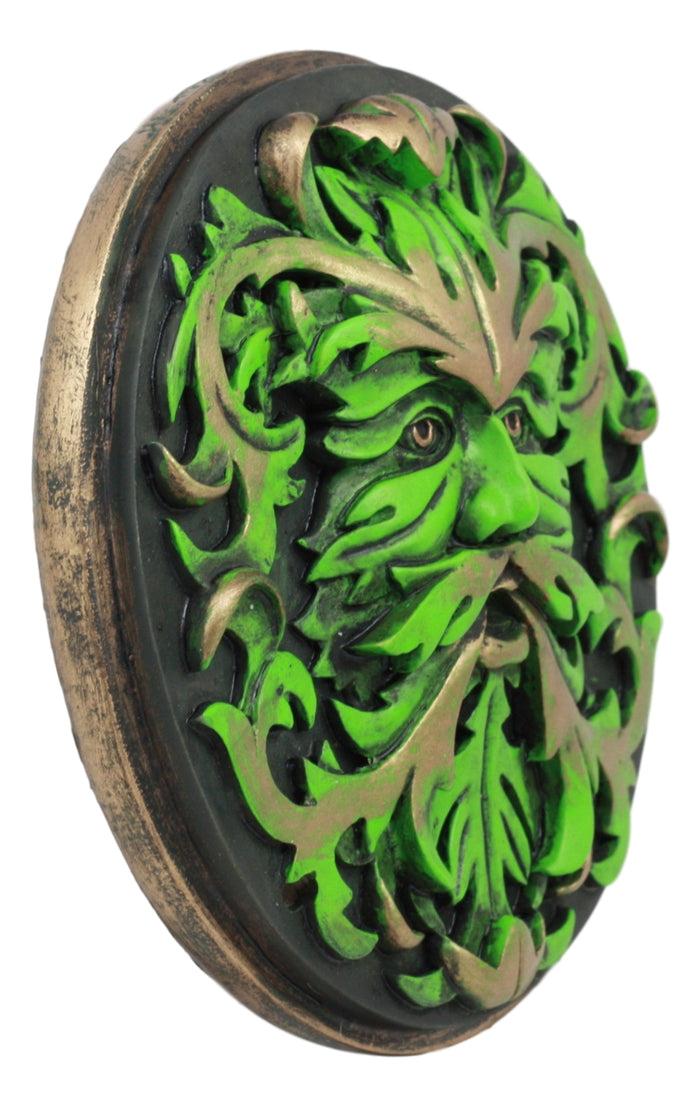 Ebros Gift Ebros Oberon Zell Nature's Spirit God Celtic Greenman Wall Decor Plaque 5.25" D