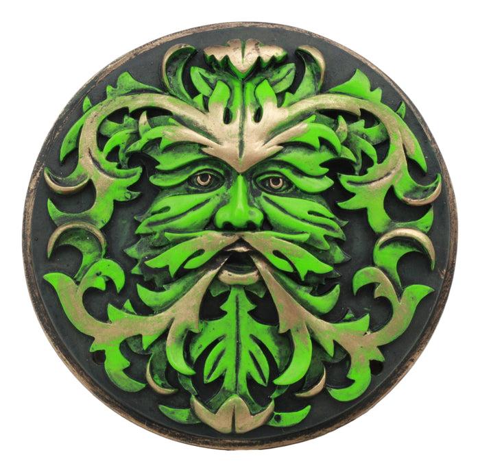 Ebros Gift Ebros Oberon Zell Nature's Spirit God Celtic Greenman Wall Decor Plaque 5.25" D
