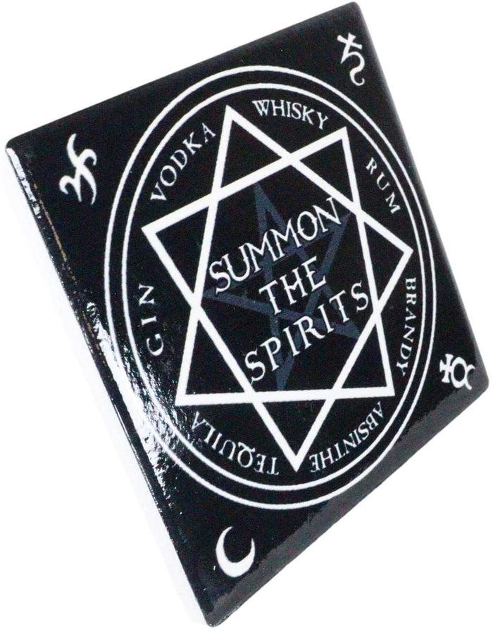 Ebros Gift Ebros Occult Heptagram Star Summon The Spirits Cork Backed Coaster Set Of 4