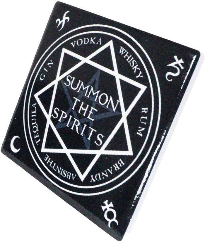 Ebros Gift Ebros Occult Heptagram Star Summon The Spirits Cork Backed Coaster Set Of 4