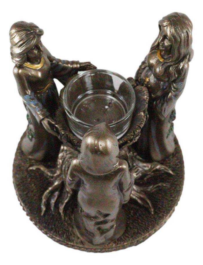 Ebros Gift Ebros Occultic Wiccan Triple Goddess Maiden Mother Crone Votive Candle Holder Figurine