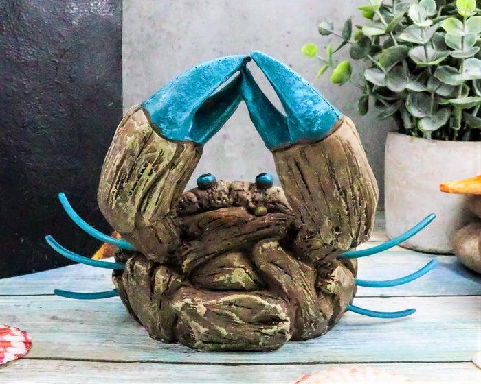 Ebros Gift Ebros Ocean Marine Pincer Crab With Sea Shells Resin Decorative Figurine 7.25" L
