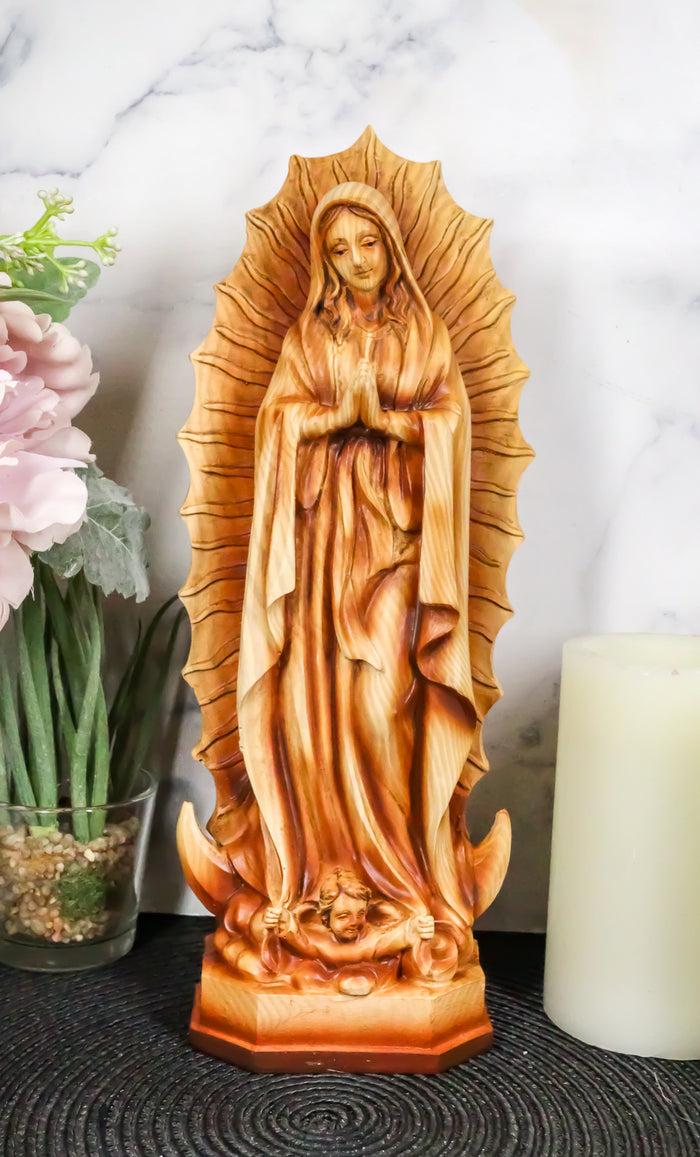 ebros gift Ebros Our Lady of Guadalupe Statue Catholic Inspirational Decor 11.75" Tall