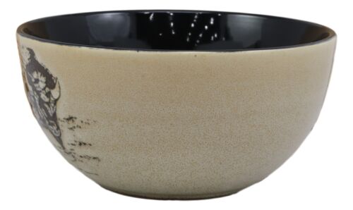 Ebros Gift Ebros Pack Of 4 American Bison Abstract Art Bowl Set Perfect For Cereal Soup