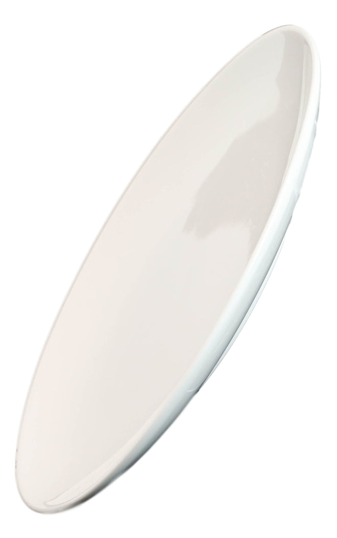 Ebros Gift Ebros Pack Of 6 White Porcelain Round Plates (7" Appetizer Dessert Side Plate)