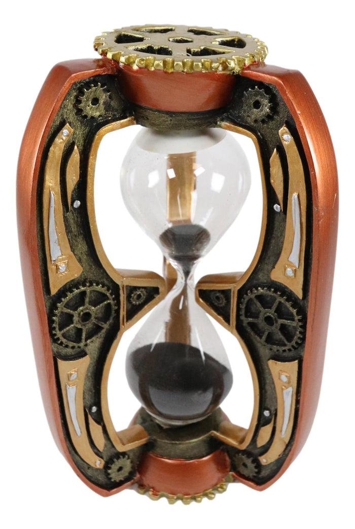 Ebros Gift Ebros Past Present Future Time Warp Steampunk Gearwork Sandtimer Figurine Sand Timer