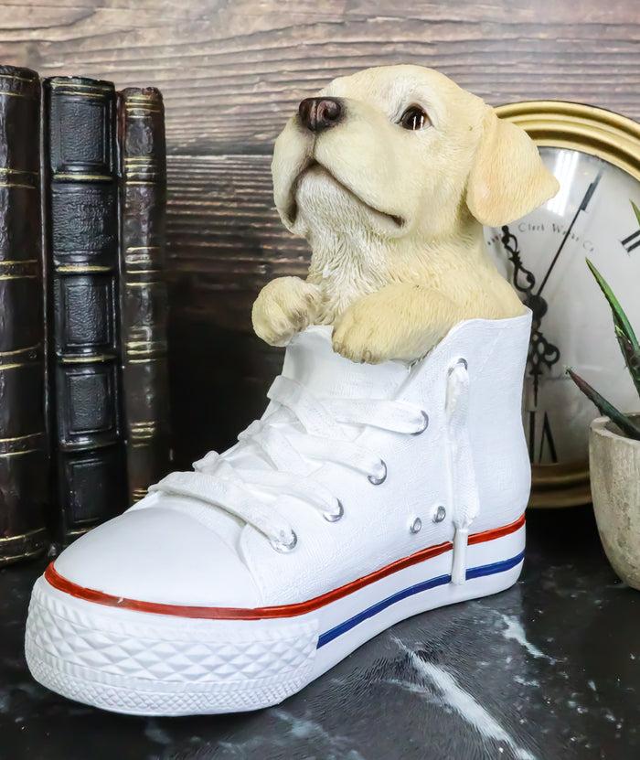 ebros gift Ebros 'Paw-Star' Pups Golden Labrador Dog in Sneaker with Glass Eyes Figurine