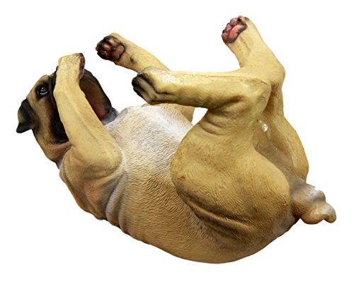 Ebros Gift Ebros Pedigree Fawn Pug Dog Wine Bottle Holder 10" Long Home Decor