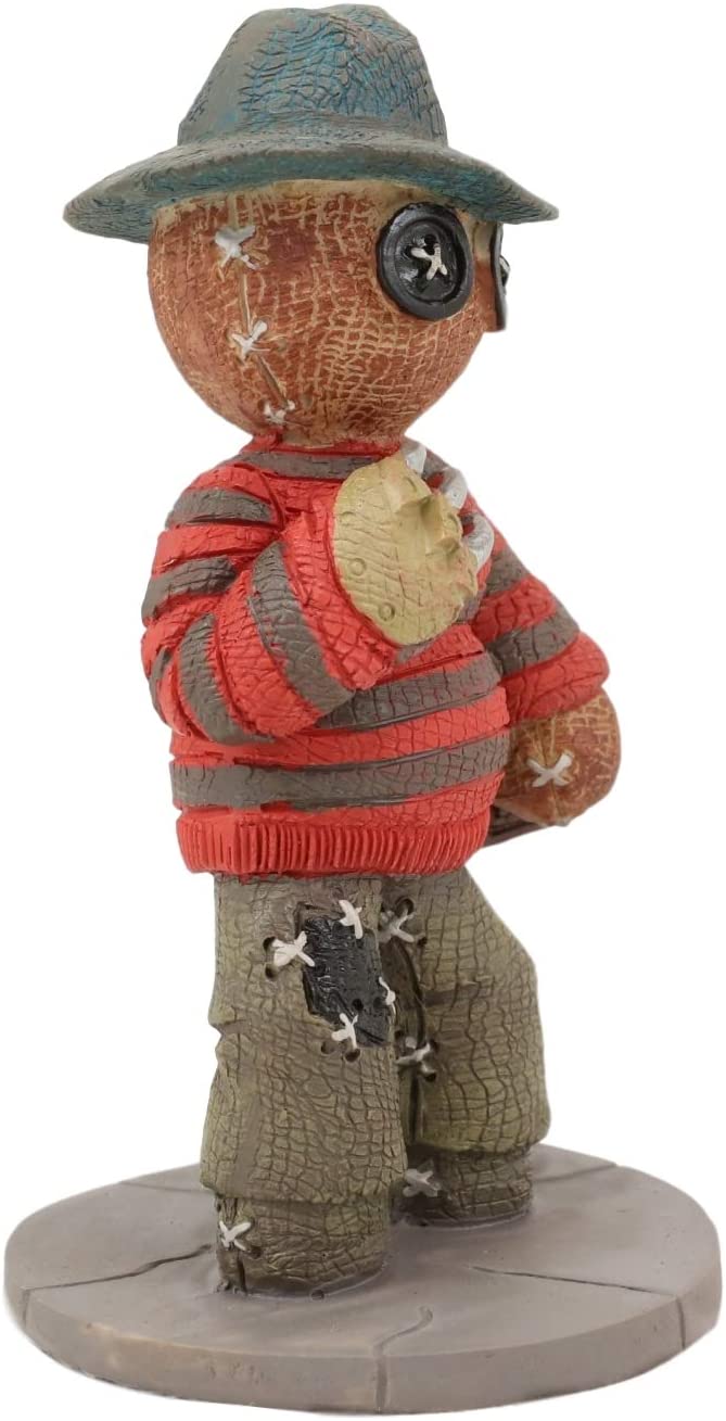 Ebros Gift Ebros Pinheadz Monster With Voodoo Stitches Figurine 4.25"H (Freddy Krueger)