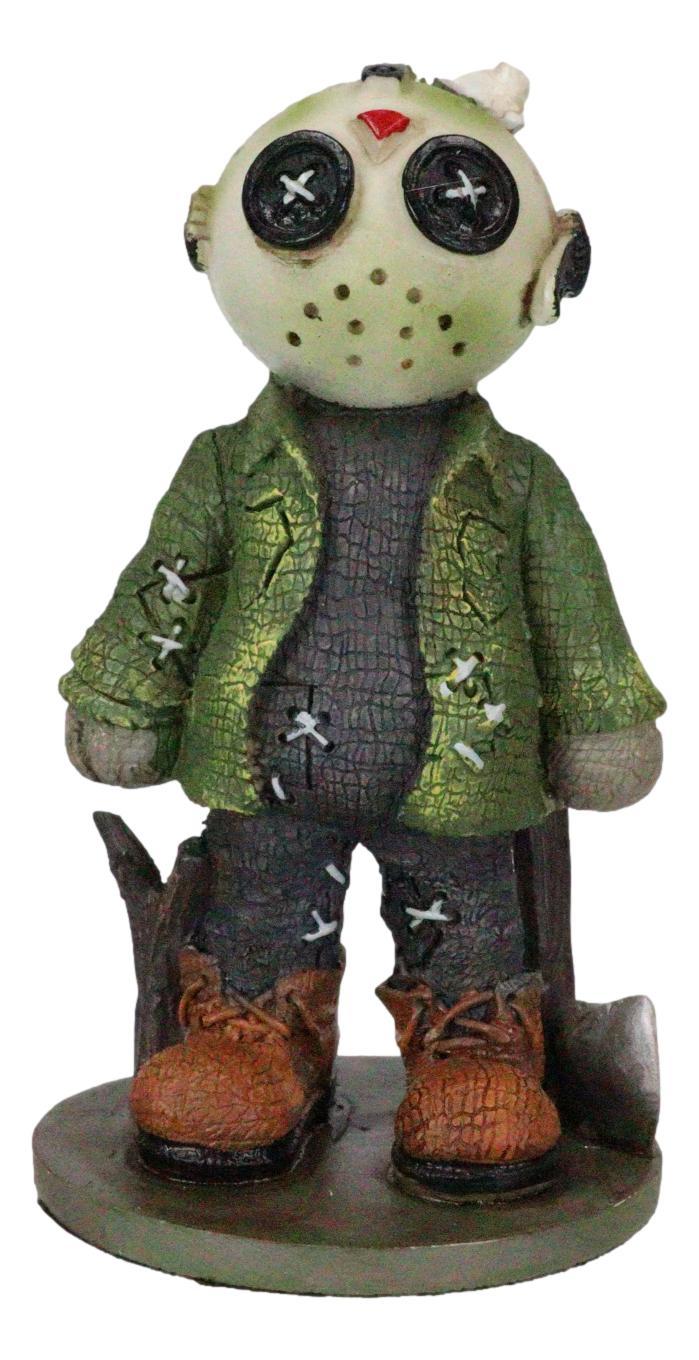 Ebros Gift Ebros Pinheadz Monster With Voodoo Stitches Figurine 4.25"H (Jason Voorhees)