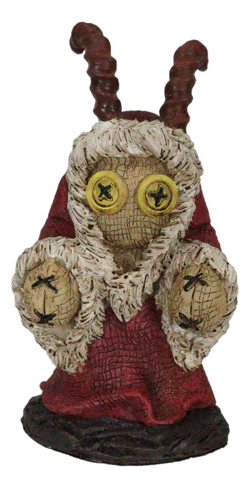Ebros Gift Ebros Pinheadz Monster With Voodoo Stitches Figurine 4.25"H (Krampus Hunchback)